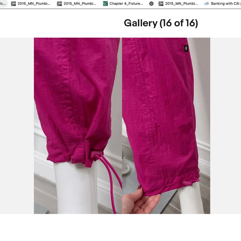 NWOT Athleta x Alicia Keys Nylon Utility Jumpsuit Hot Pink 24 24W 2X 3X - Picture 9 of 16